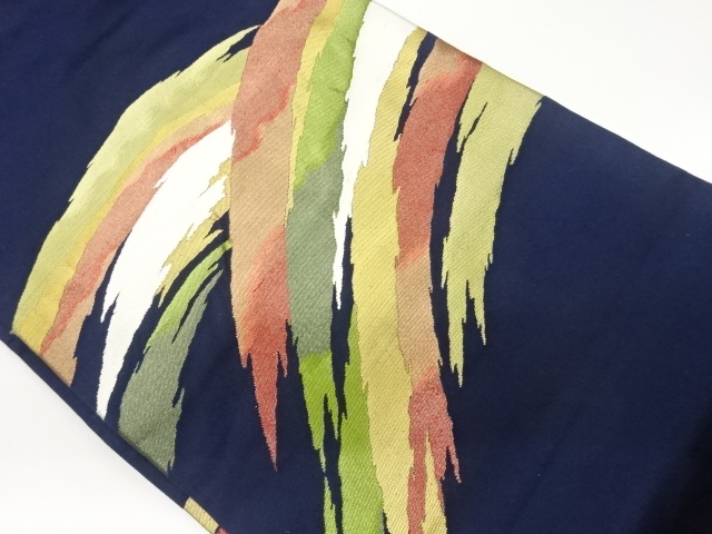 抽象模様織出し名古屋帯